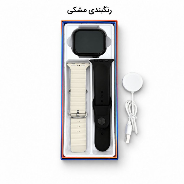 ساعت هوشمند 46 میلی متری مدل ME08 با ۲ بند سیلیکونی